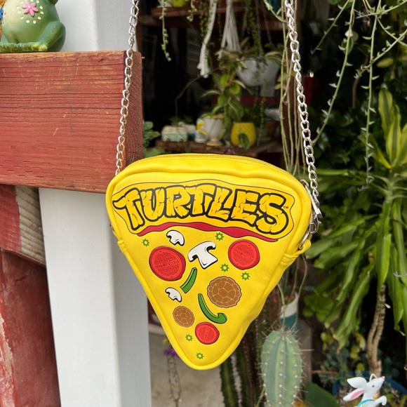 Yellow Pizza Slice Crossbody Bag tnt - Picture 1 of 5